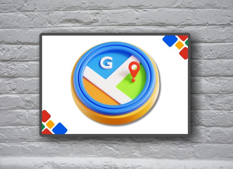3D Google map pin on screen with ‘G’ symbol, symbolising local google ads management Wollongong strategies.