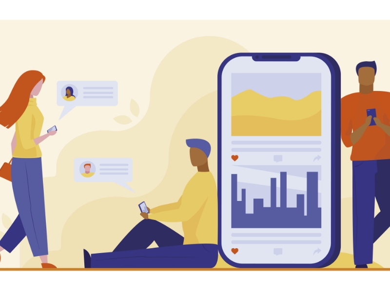 Top social media marketing agencies connecting people through smartphones and digital engagement.