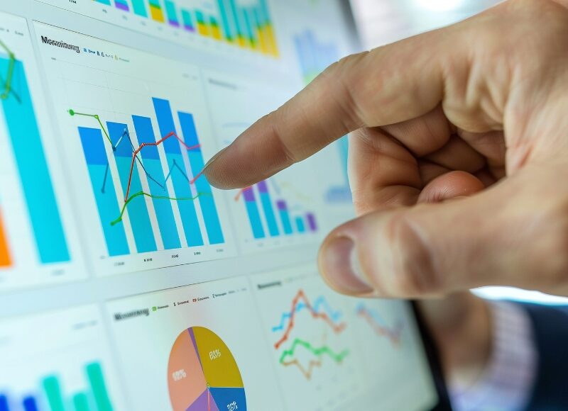 google advertising help visualising competitor performance with interactive charts and graphs on a screen