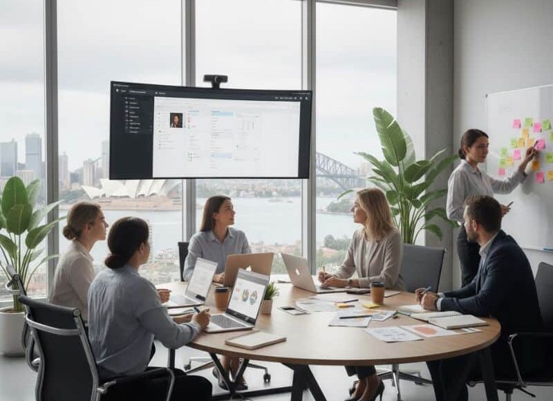 SEO experts in Sydney are analysing search performance for a local business