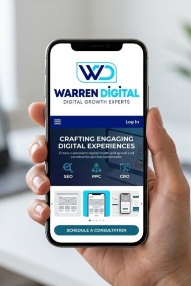 Mobile website design preview for a Sydney business website