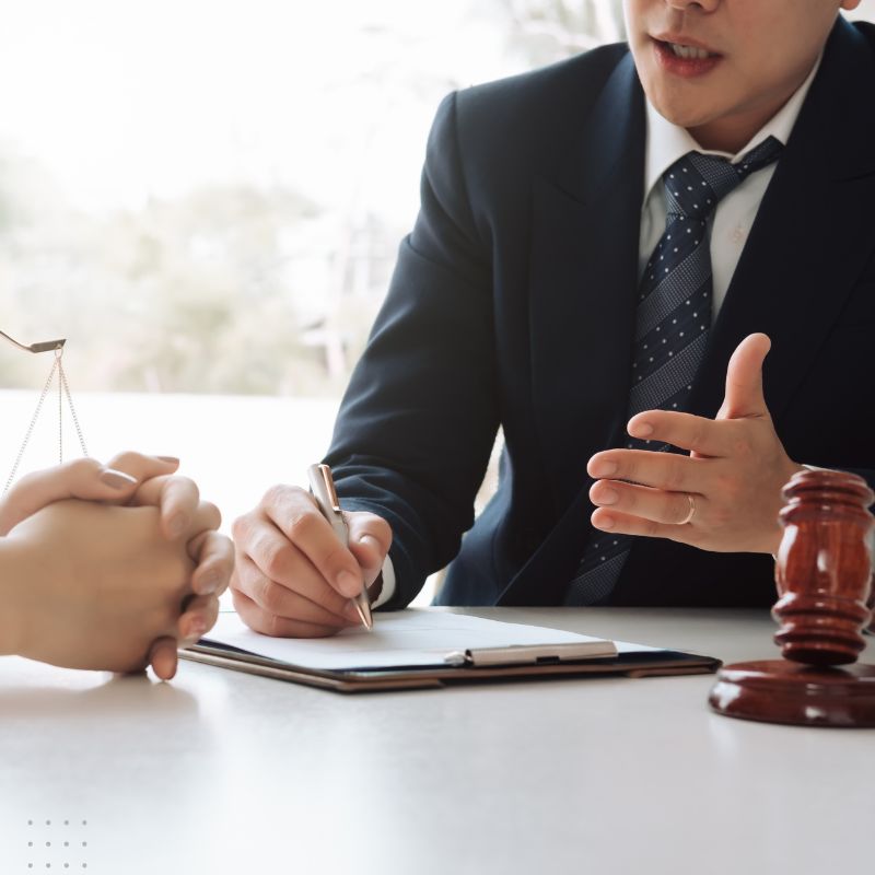 A judge's gavel placed in front of him, symbolising the integration of legal authority with cutting-edge digital marketing for lawyers, showcasing how online strategies can enhance law firm visibility and client engagement.