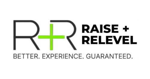 Raise + Relevel logo with Better Experience Guaranteed tagline