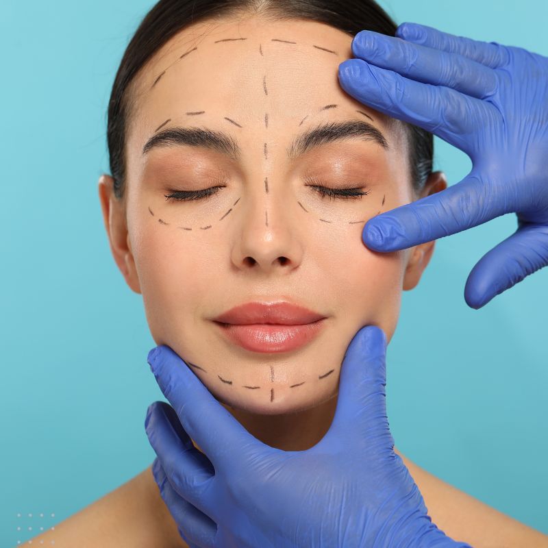 image presents digital marketing for a cosmetic surgeons